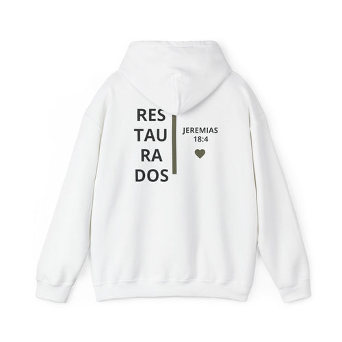Restaurados Hoodie — Jeremiah 18:4 Christian Faith Pullover