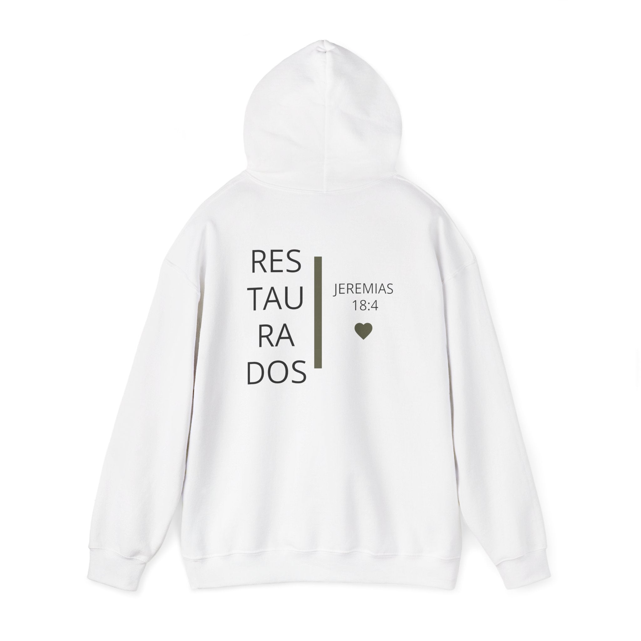 Restaurados Hoodie — Jeremiah 18:4 Christian Faith Pullover